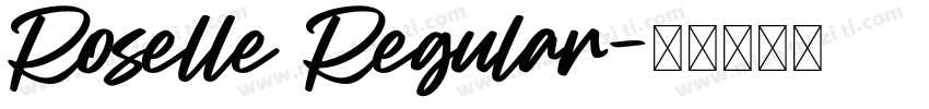 Roselle Regular字体转换
